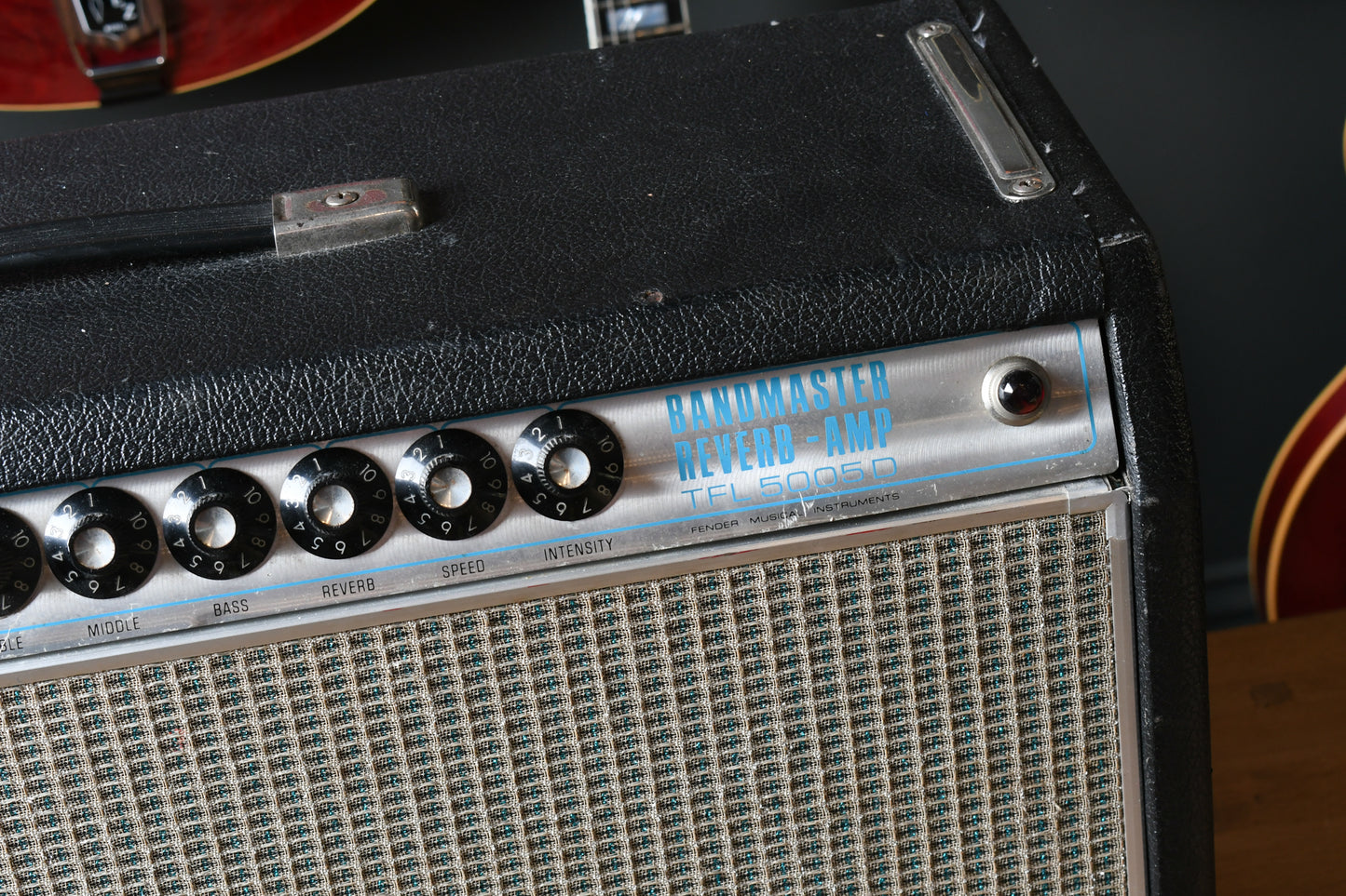 1969 Fender Bandmaster Reverb TFL5005D Drip Edge Black Tolex