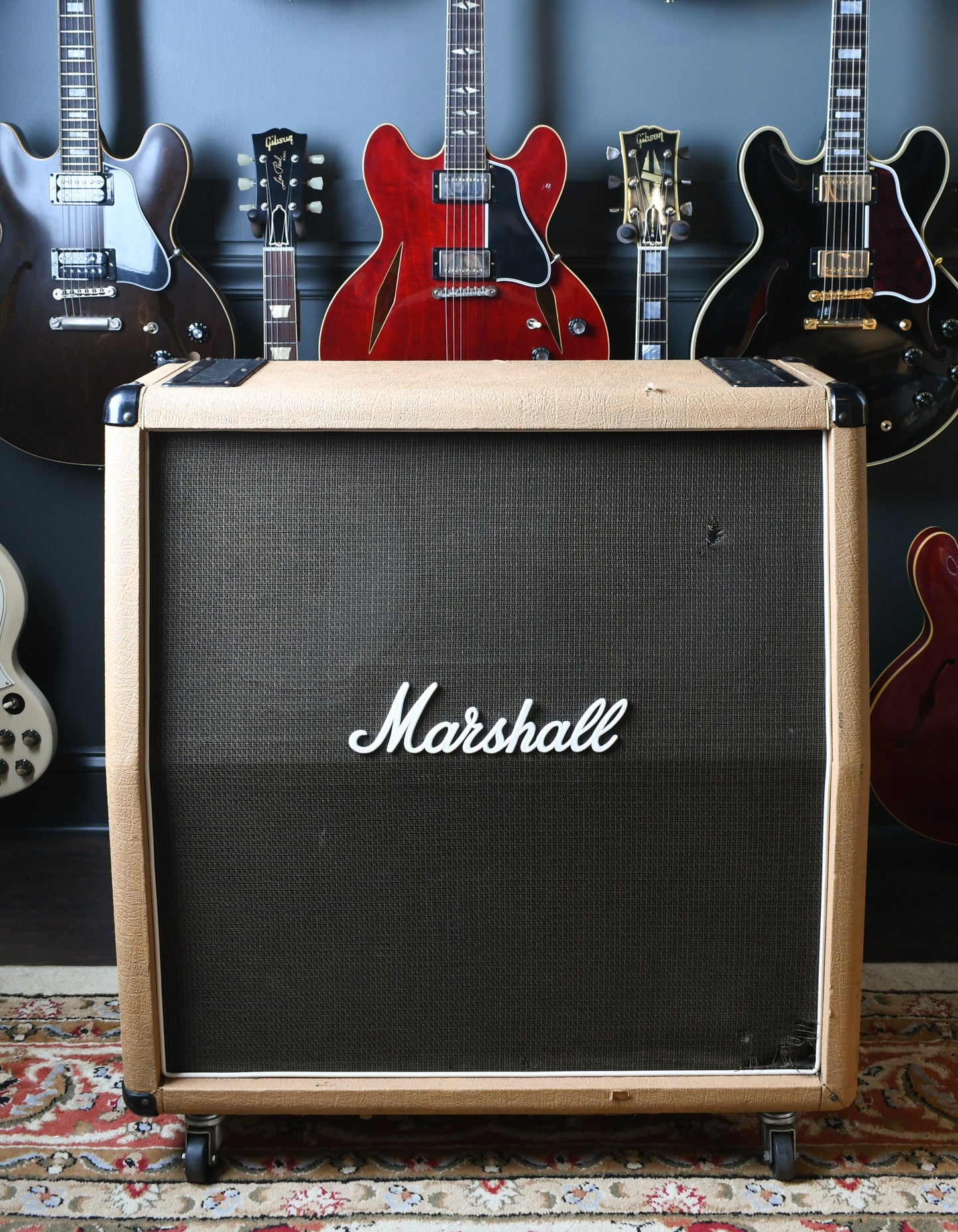1977 Marshall 4x12 Cabinet Fawn Tolex
