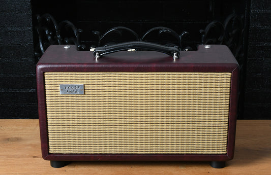 Tyler Amp Works Tube Reverb Unit Burgundy & Wheat Grill