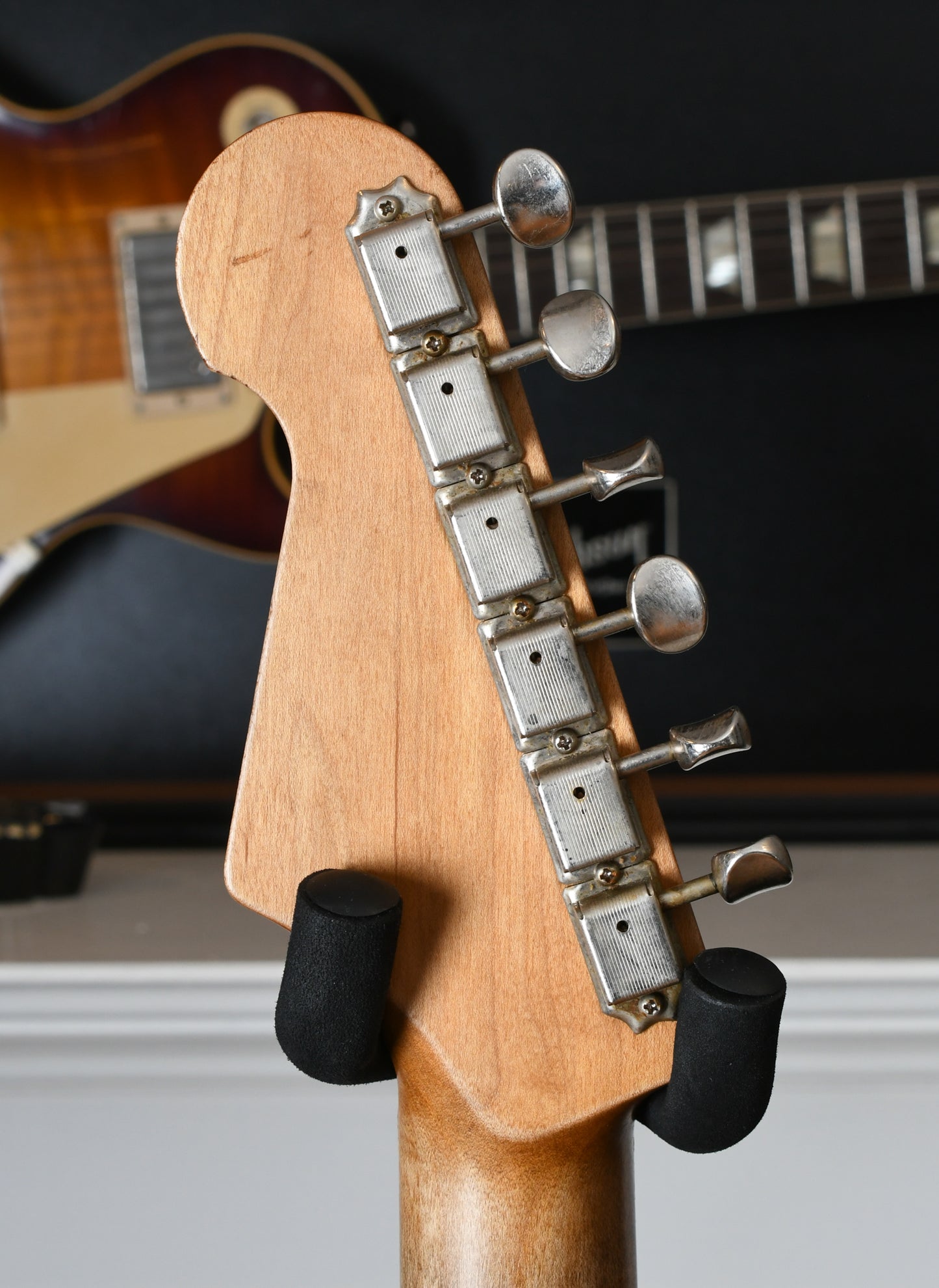 2015 Danocaster Double Cut, Black with Rocketfire 60s
