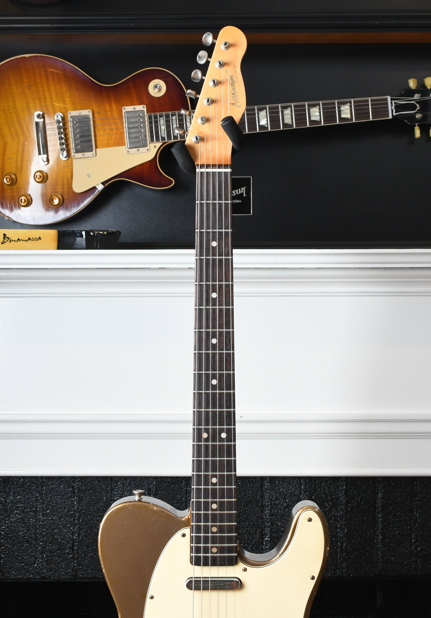 2016 Danocaster Single Cut, Aged Firemist Gold with Fred Stuart Blackguard pickups