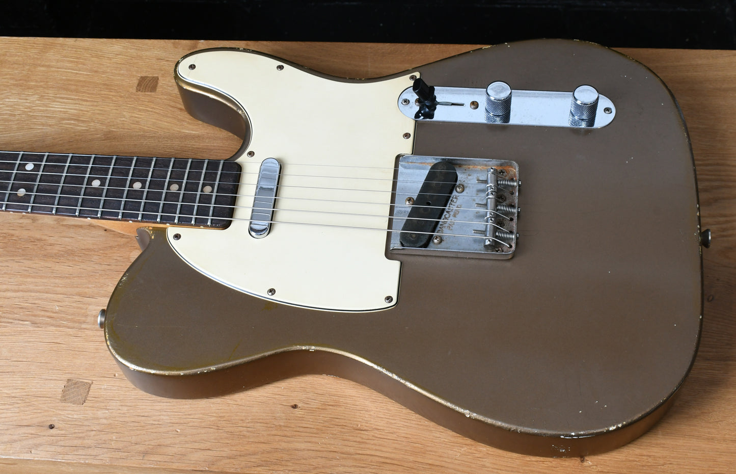 2016 Danocaster Single Cut, Aged Firemist Gold with Fred Stuart Blackguard pickups