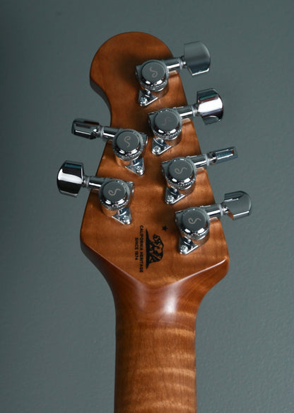 2019 Ernie Ball Music Man James Valentine Signature Guitar, Roasted Maple Neck. Natural Satin