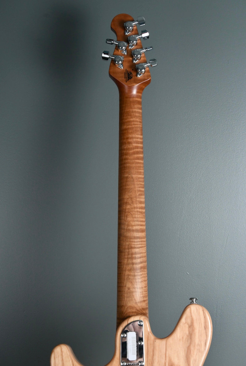 2019 Ernie Ball Music Man James Valentine Signature Guitar, Roasted Maple Neck. Natural Satin