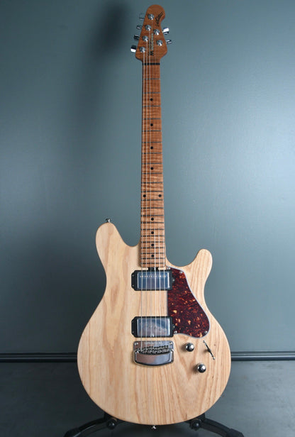 2019 Ernie Ball Music Man James Valentine Signature Guitar, Roasted Maple Neck. Natural Satin