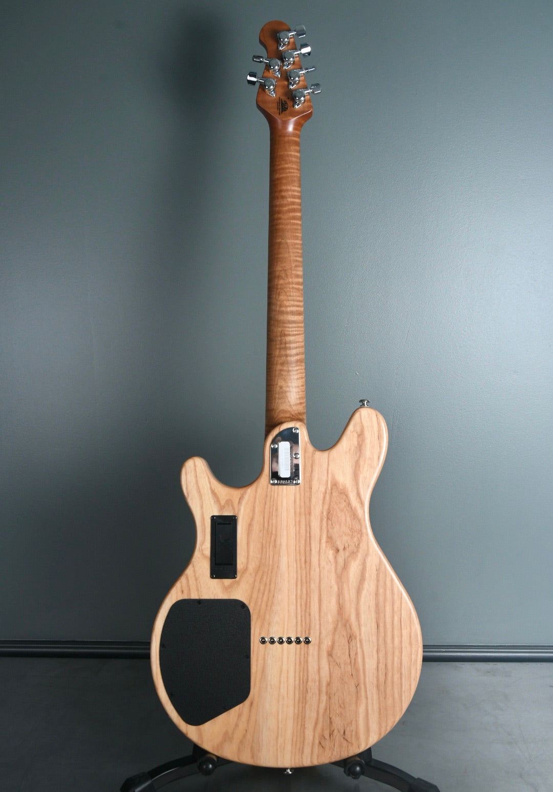 2019 Ernie Ball Music Man James Valentine Signature Guitar, Roasted Maple Neck. Natural Satin