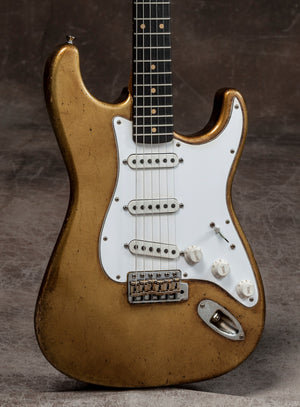 Nacho Stratocaster Slab *Custom Color* Aged Gold - Authorized Dealer