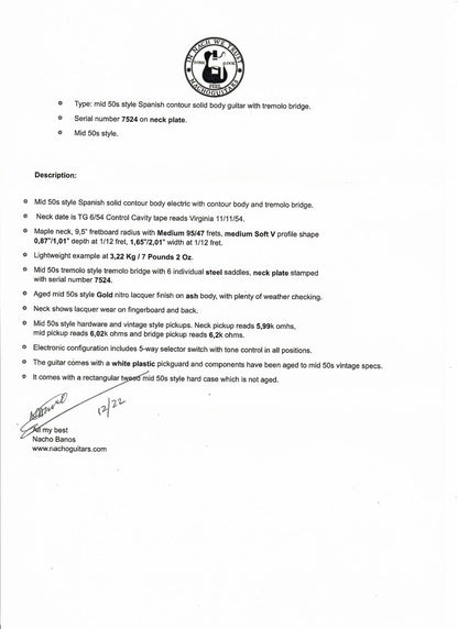 Nacho Contour Body *Custom Color* Aged Gold - Authorized Dealer