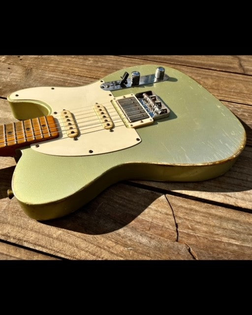 2023 Danocaster Mongrel HSS with Arcane pickups Inca Silver