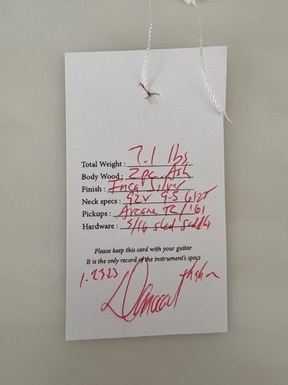 2023 Danocaster Mongrel HSS with Arcane pickups Inca Silver