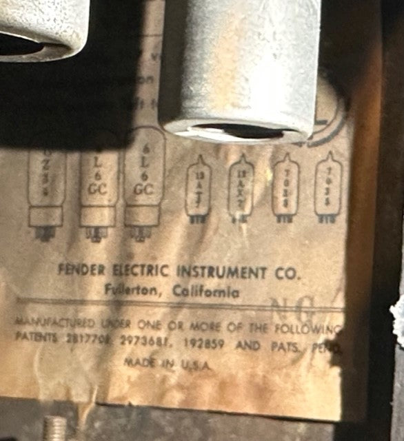 1964 Fender Tremolux Blackface Pre-CBS Vintage Piggyback Amplifier AB763