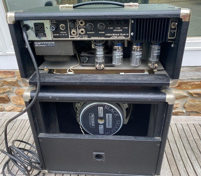 1989 Mesa/Boogie Mark III Simulcast Head/Cab Blue stripe  Black