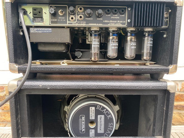 1989 Mesa/Boogie Mark III Simulcast Head/Cab Blue stripe  Black